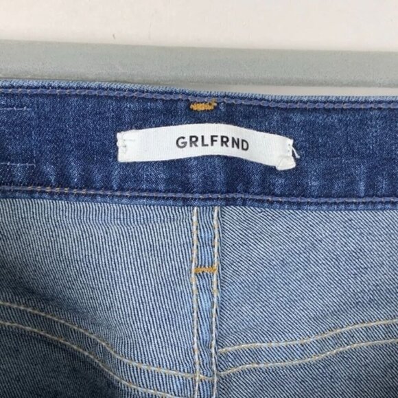 GRLFRND Kendall Distressed Raw Hem Jeans - Size 26 - Picture 9 of 10